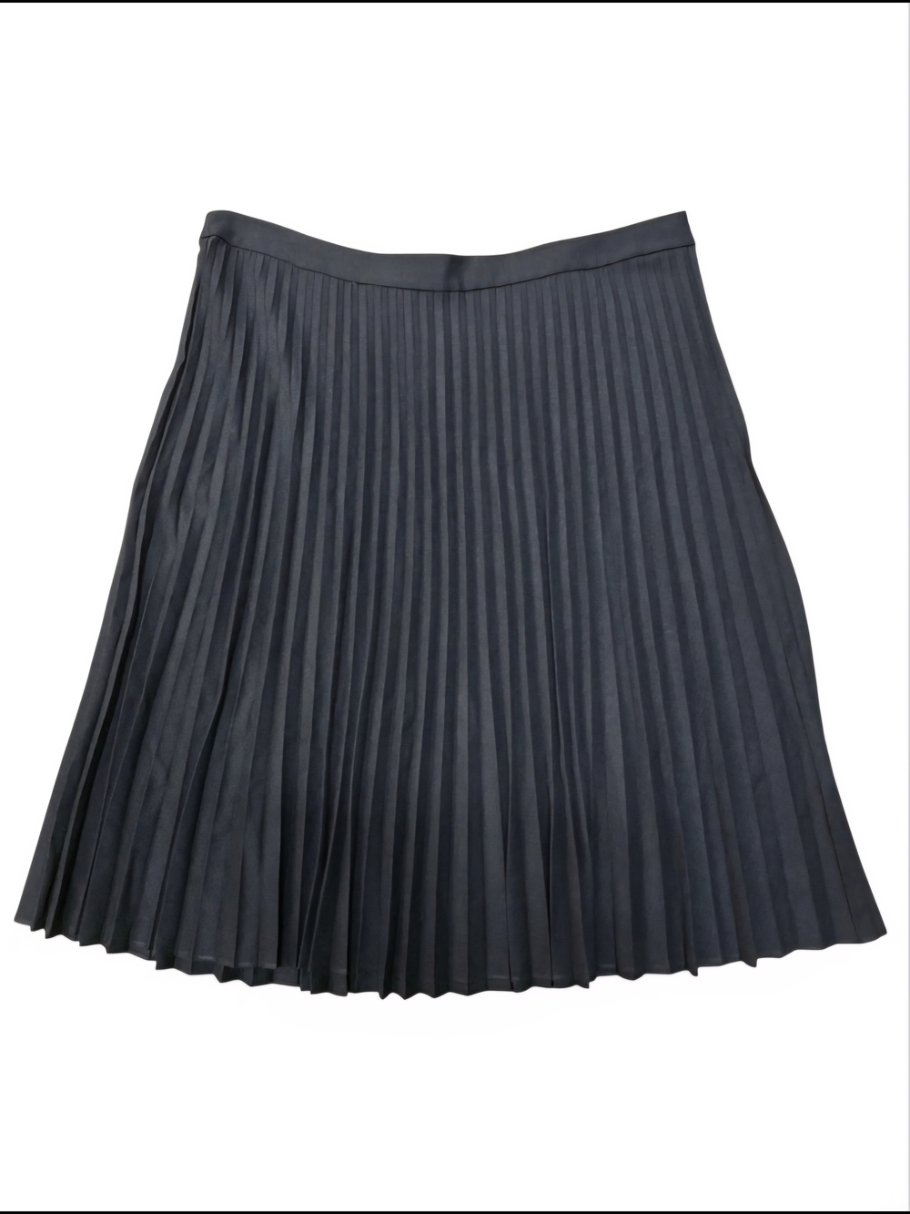 🏷️ NWT 🏷️ LOFT Charcoal Gray Pleated A-Line Skirt Sz 22